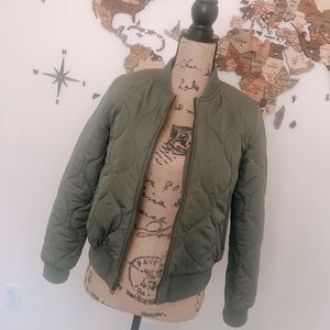Banana Republic Quilted Bomber Jacket